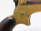 INDIAN HEAD Antique CHRISTIAN SHARPS .22 Caliber 4-Shot PEPPERBOX Pistol BRASS FRAME With ROSEWOOD Grip & Quad Barrels - 9 of 14