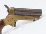 4-Shot 1860s Antique CHRISTIAN SHARPS .22 Caliber Rimfire PEPPERBOX Pistol With Unique Revolving Firing Pin! - 14 of 14