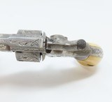 Scarce, Engraved ETHAN ALLEN .22 Rimfire SIDEHAMMER Revolver w IVORIES Fantastic CIVIL WAR Era Spur Trigger! - 11 of 16