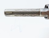 Scarce, Engraved ETHAN ALLEN .22 Rimfire SIDEHAMMER Revolver w IVORIES Fantastic CIVIL WAR Era Spur Trigger! - 12 of 16