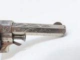 Scarce, Engraved ETHAN ALLEN .22 Rimfire SIDEHAMMER Revolver w IVORIES Fantastic CIVIL WAR Era Spur Trigger! - 4 of 16
