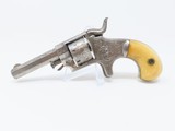 Scarce, Engraved ETHAN ALLEN .22 Rimfire SIDEHAMMER Revolver w IVORIES Fantastic CIVIL WAR Era Spur Trigger! - 13 of 16