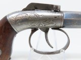 SMALL Double Action MANHATTAN BAR HAMMER .31 Cal Pistol Antique Single Shot With BARREL WRENCH & BALL MOLD - 13 of 14