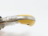 1st YEAR Antique COLT CLOVERLEAF .41 Rim TRIGGER Revolver ENGRAVED & IVORY FIRST YEAR “Jim Fisk” Model Made in 1871 - 5 of 15