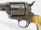 1891 Mfg. Antique Colt “PEACEMAKER” Black Powder Model SINGLE ACTION ARMY Revolver With Stag Grips Manufactured in 1891! - 3 of 18