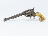 1891 Mfg. Antique Colt “PEACEMAKER” Black Powder Model SINGLE ACTION ARMY Revolver With Stag Grips Manufactured in 1891! - 1 of 18