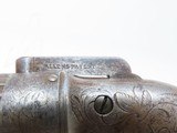ANTIQUE Allen & Thurber WORCHESTER PERIOD Bar Hammer PEPPERBOX Revolver First American Double Action Revolving Pistol - 6 of 16