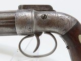 ANTIQUE Allen & Thurber WORCHESTER PERIOD Bar Hammer PEPPERBOX Revolver First American Double Action Revolving Pistol - 4 of 16