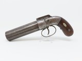 ANTIQUE Allen & Thurber WORCHESTER PERIOD Bar Hammer PEPPERBOX Revolver First American Double Action Revolving Pistol - 2 of 16