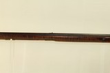 FAYETTE COUNTY PENNSYLVANIA Long Rifle by JOHN CROSSLAND Antique .41 Cal With Gorgeous Full-Length Striped Maple Stock! - 18 of 20