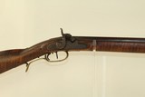 FAYETTE COUNTY PENNSYLVANIA Long Rifle by JOHN CROSSLAND Antique .41 Cal With Gorgeous Full-Length Striped Maple Stock! - 1 of 20
