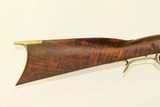 FAYETTE COUNTY PENNSYLVANIA Long Rifle by JOHN CROSSLAND Antique .41 Cal With Gorgeous Full-Length Striped Maple Stock! - 3 of 20