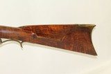 Antique PENNSYLVANIA LONG RIFLE .35 Caliber Half-Stock AMERICAN Howell & Co Made Circa the 1840s With Howell & Co. Lock - 17 of 20