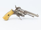 The GUARDIAN AMERICAN Model 1878 Engraved Pinfire Folding Trigger Revolver - 2 of 6