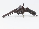 SPANISH Antique PINFIRE Service Revolver Made by JOSE ARANGUREN of EIBAR - 1 of 5