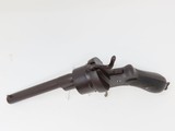 SPANISH Antique PINFIRE Service Revolver Made by JOSE ARANGUREN of EIBAR - 2 of 5