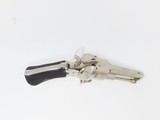 Rare, Fine FRENCH Antique PINFIRE Revolver in NICKEL 7.62mm .30 Caliber - 3 of 4