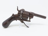 Small BELGIAN PINFIRE Revolver by BUERET FRÉRES 7.62mm .30 Caliber - 2 of 4