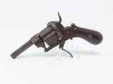 Small BELGIAN PINFIRE Revolver by BUERET FRÉRES 7.62mm .30 Caliber - 1 of 4