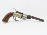 ENGRAVED British Antique T.K. BAKER Transitional Caliber .44 Revolver - 1 of 18