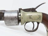 ENGRAVED British Antique T.K. BAKER Transitional Caliber .44 Revolver - 17 of 18