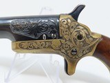 CLASSY ENGRAVED, GOLD Banded COLT “THUER” Single Shot .41 Rimfire DERINGER - 3 of 13
