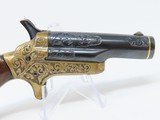 CLASSY ENGRAVED, GOLD Banded COLT “THUER” Single Shot .41 Rimfire DERINGER - 13 of 13
