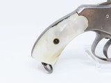 HOPKINS & ALLEN Top Break DOUBLE ACTION C&R Revolver with PEARL GRIPS - 16 of 18