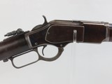 FANTASTIC Antique .22 Long WINCHESTER Model 1873 Lever Action RIFLE Made 1885 - 19 of 21