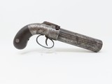 ALLEN & THURBER Antique 1837 BAR HAMMER Percussion Double Action PEPPERBOX First American Double Action Revolving Pistol - 12 of 15