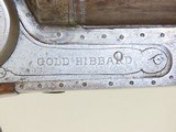 GOLD HIBBARD Double Barrel Side x Side Belgian 12 Gauge HAMMER SHOTGUN C&R Nice Turn of the Century Fowling Gun! - 15 of 21