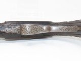 “SALOON” Pistol Antique GOLD and SILVER INLAID .22 Rimfire FLOBERT European Beautifully CARVED STOCK .22 Caliber for Use Indoors! - 7 of 17