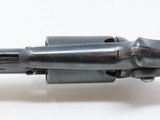 1856 Antique ANTEBELLUM COLT Model 1855 “ROOT” Side-Hammer POCKET Revolver W Great Cylinder Scene of Native Attack on Settler Cabin! - 9 of 17
