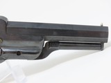 1856 Antique ANTEBELLUM COLT Model 1855 “ROOT” Side-Hammer POCKET Revolver W Great Cylinder Scene of Native Attack on Settler Cabin! - 4 of 17