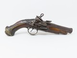 18th Century ENGRAVED Spanish MIQUELET Flintlock PISTOL Pirates Explorers From 1700s Imperial Spain! - 1 of 15