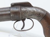 Antique MANHATTAN Six Barrel BAR HAMMER Percussion PEPPERBOX Revolver ANTEBELLUM Production Revolver from Norwich, Conn. - 4 of 18
