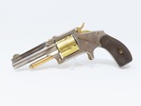 NICKEL & GOLD Antique J.M. MARLIN “38 Standard 1878” SPUR TRIGGER Revolver Early 1880s Sidearm from JM Marlin! - 1 of 18