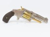 NICKEL & GOLD Antique J.M. MARLIN “38 Standard 1878” SPUR TRIGGER Revolver Early 1880s Sidearm from JM Marlin! - 15 of 18