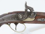 Engraved SEAVER Marked DERINGER Percussion Pistol Period & Quality Copy of Henry Deringer’s Famous Pistol - 3 of 17