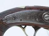 Engraved SEAVER Marked DERINGER Percussion Pistol Period & Quality Copy of Henry Deringer’s Famous Pistol - 5 of 17