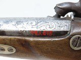 ENGRAVED Antique DERINGER Percussion Pistol “R.A.C.” Marked Period & Quality Copy of Henry Deringer’s Famous Pistol - 12 of 16