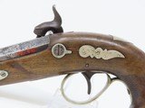 ENGRAVED Antique DERINGER Percussion Pistol “R.A.C.” Marked Period & Quality Copy of Henry Deringer’s Famous Pistol - 15 of 16
