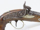ENGRAVED Antique DERINGER Percussion Pistol “R.A.C.” Marked Period & Quality Copy of Henry Deringer’s Famous Pistol - 3 of 16
