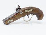 ENGRAVED Antique DERINGER Percussion Pistol “R.A.C.” Marked Period & Quality Copy of Henry Deringer’s Famous Pistol - 13 of 16
