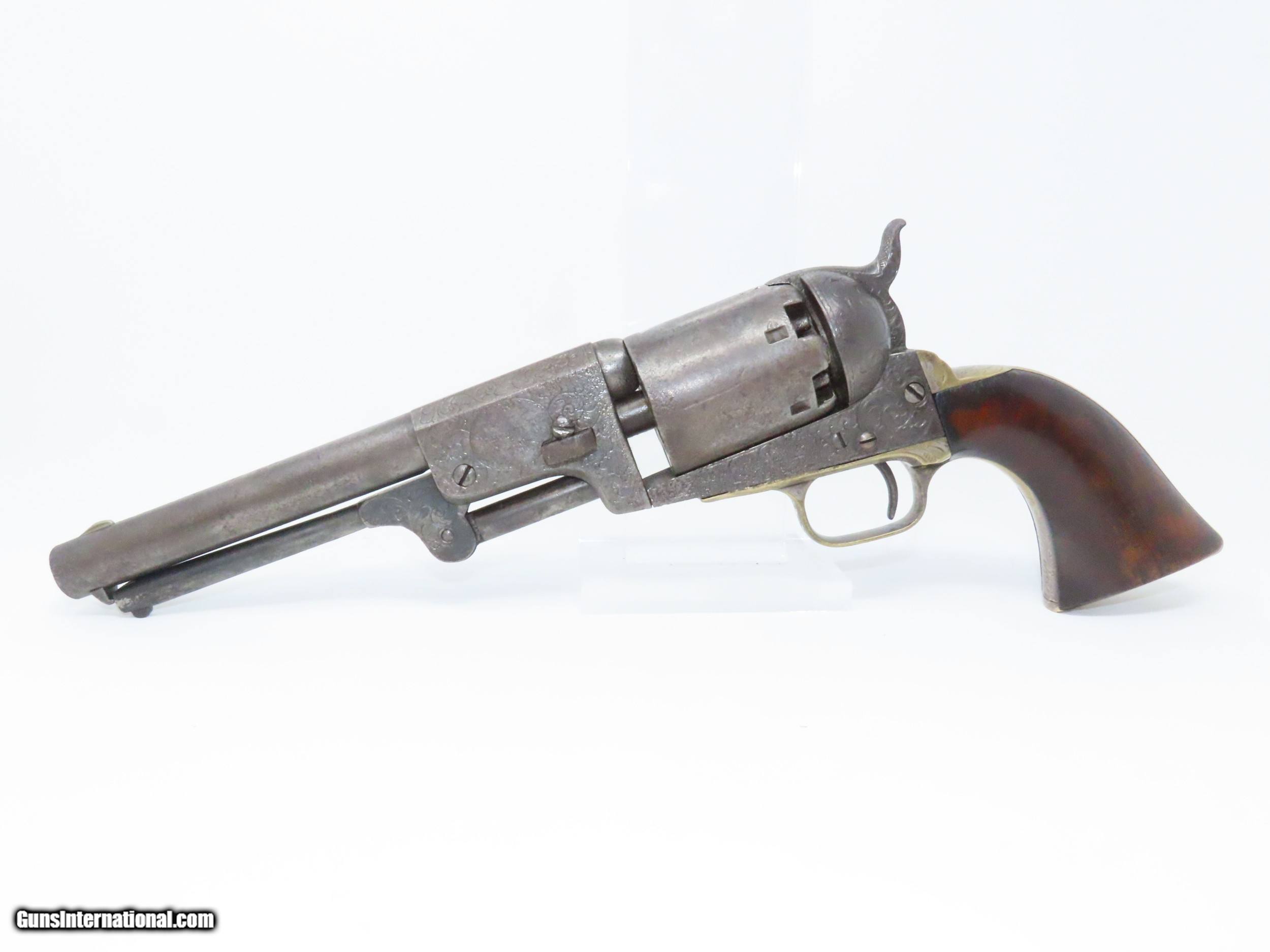 VERY RARE FACTORY ENGRAVED 3rd Model COLT DRAGOON .44 Caliber Revolver ...