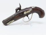 ENGRAVED Antique JOHN WURFFLEIN PHILADELPHIA DERINGER Percussion Pistol Contemporary of Henry Deringer’s - 12 of 15