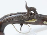 ENGRAVED Antique JOHN WURFFLEIN PHILADELPHIA DERINGER Percussion Pistol Contemporary of Henry Deringer’s - 3 of 15