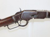 c1880 .44 WINCHESTER Model 1873 Lever Action Antique SADDLE RING CARBINESecond Model Repeating Rifle Chambered In .44-40 WCF - 18 of 21