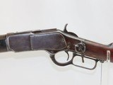 c1880 .44 WINCHESTER Model 1873 Lever Action Antique SADDLE RING CARBINESecond Model Repeating Rifle Chambered In .44-40 WCF - 4 of 21