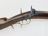 Troy, New York Antique LONG RIFLE by NELSON LEWIS .45 Caliber 1800sShort Barreled “Long Rifle” made in TROY, NEW YORK! - 4 of 18